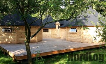 Nordlog Grillkota 16 5 16 5 M2 Grillhaus Grillhutte Pavillon Gartenhaus Kota Ebay